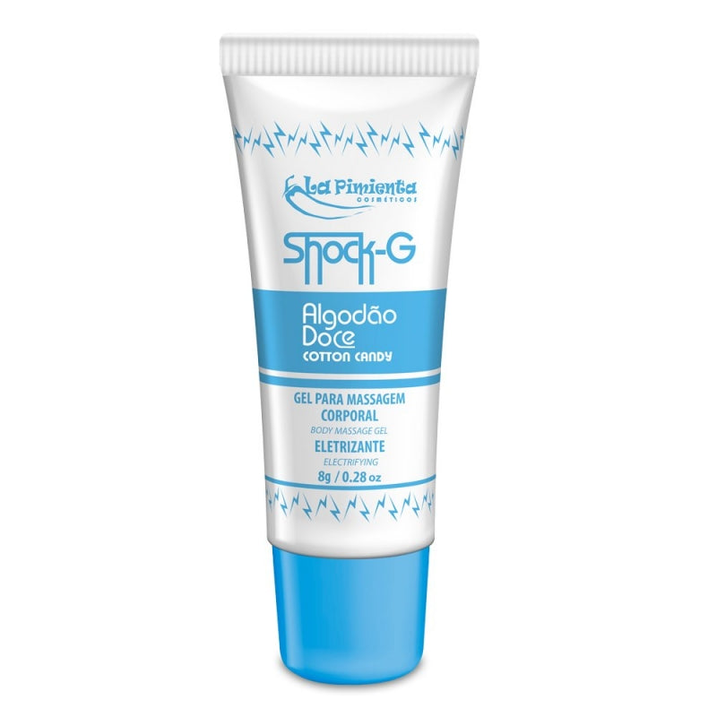 Gel para Massagem Comestível Shock G Algodão Doce 8g