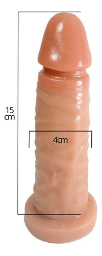 Prótese de Borracha Grande Rosa 15x4cm