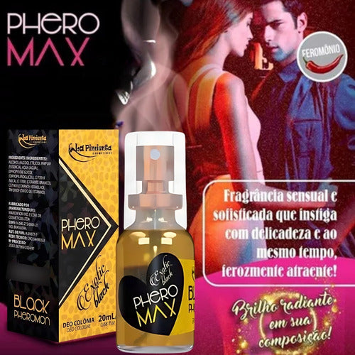 Perfume Feminino Com Feromônio Afrodisíaco Exotic Black 20ml