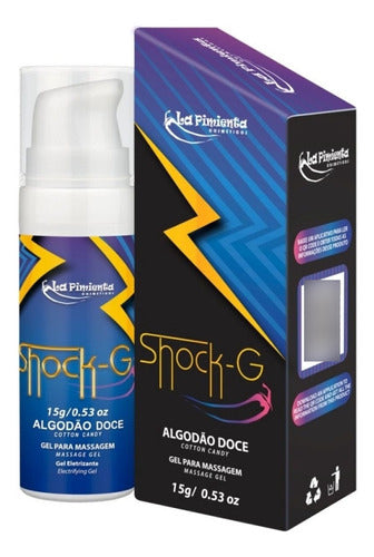 Gel Lubrificante Efeito Choque Shock Gin Maçã Verde 15g