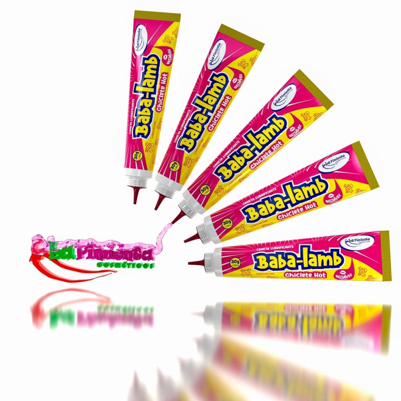 Baba Lamb Caneta Lubrificante Chiclete Hot 30g