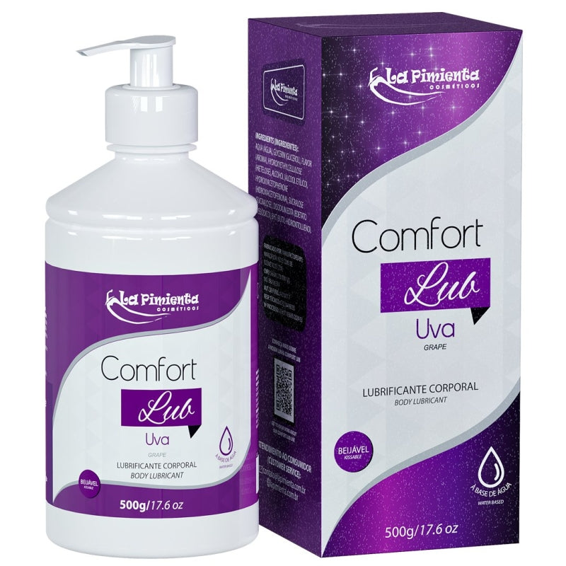 Gel Lubrificante Íntimo A Base de Água Comfort Lub Chocolate 500g