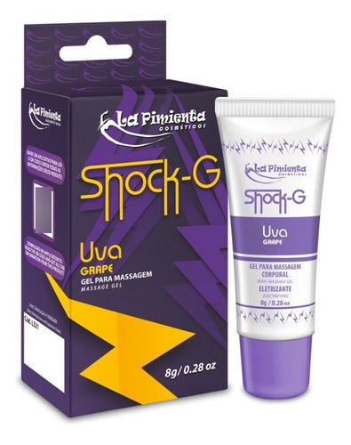 Gel para Massagem Comestível Shock G Chiclete 8g