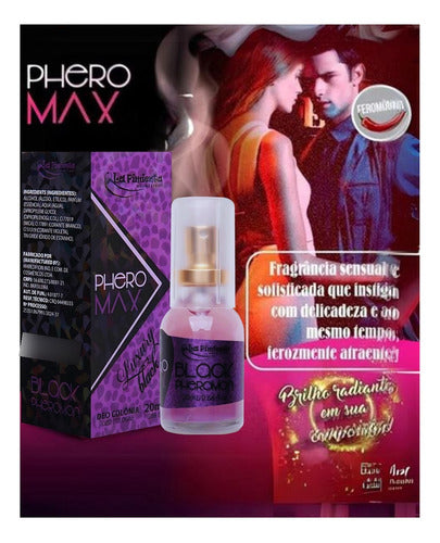 Perfume Feminino Com Ferômonio Phero Max Luxury Black 20ml