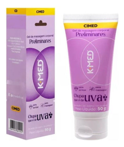 Gel de Massagem Corporal K-Med Chupa Que é de Uva 50g