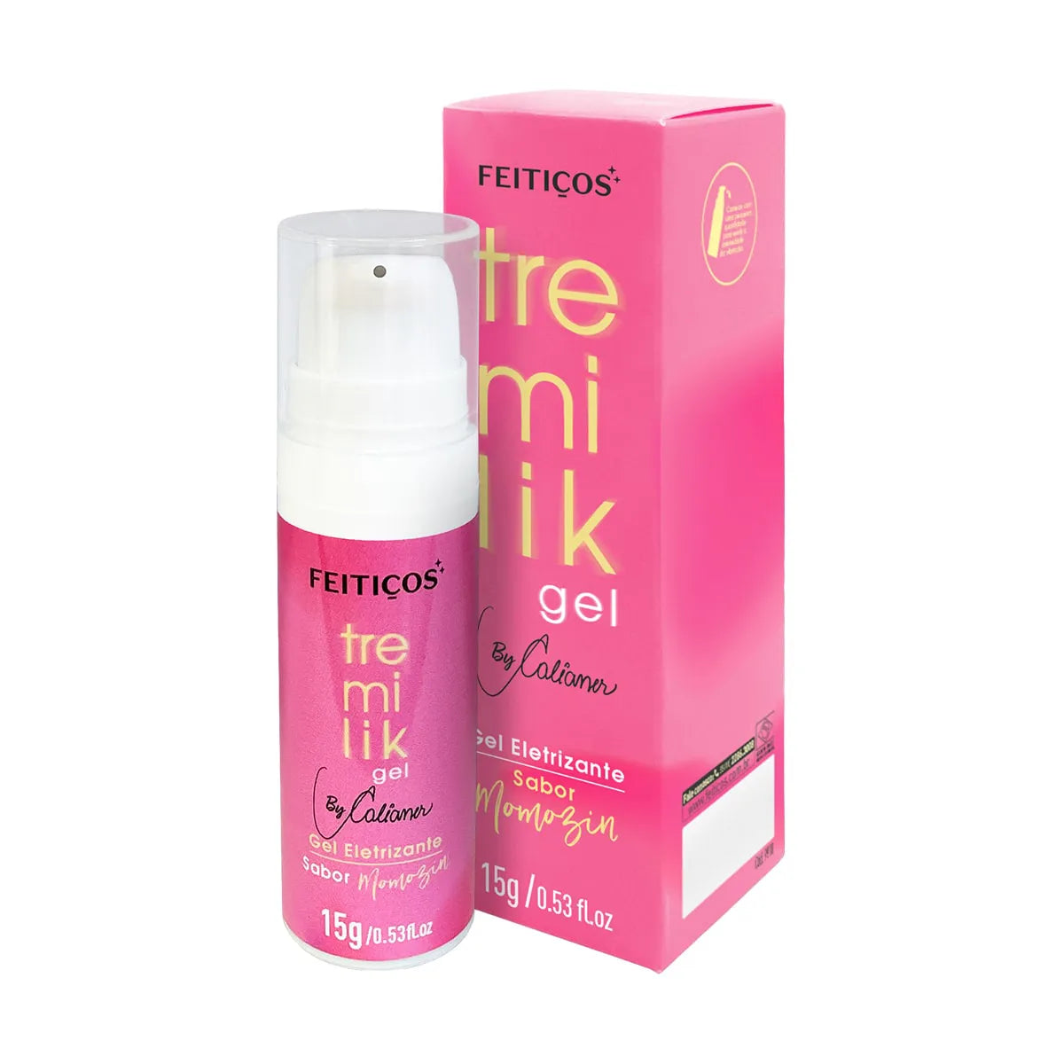 Gel Eletrizante Tremilik Lubrificante Vibra Pulsa Morango 15g