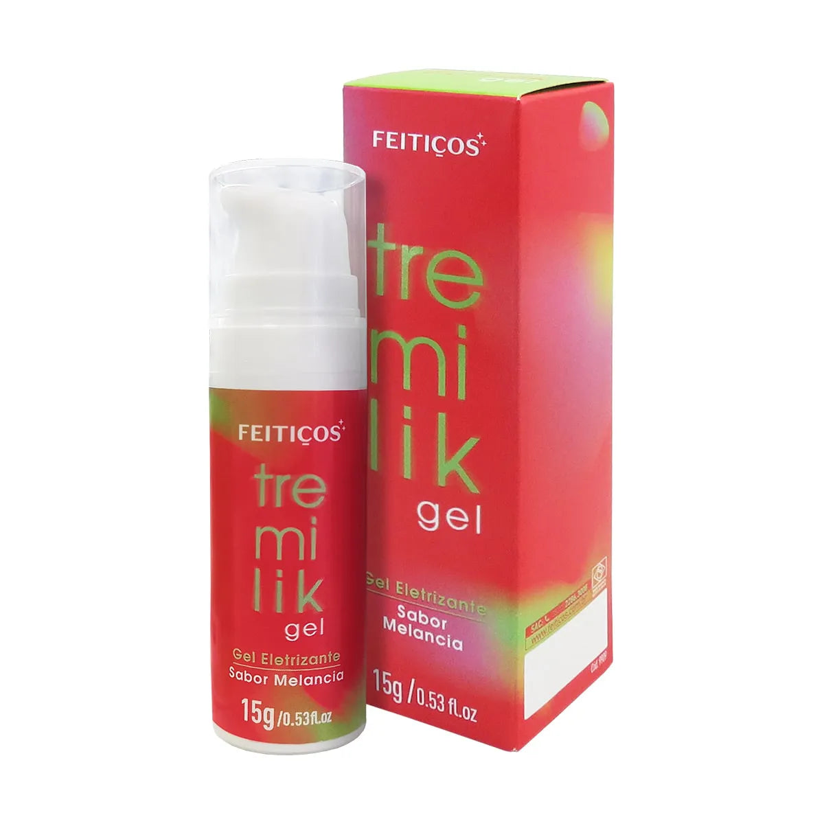 Gel Eletrizante Tremilik Lubrificante Vibra Pulsa Morango 15g